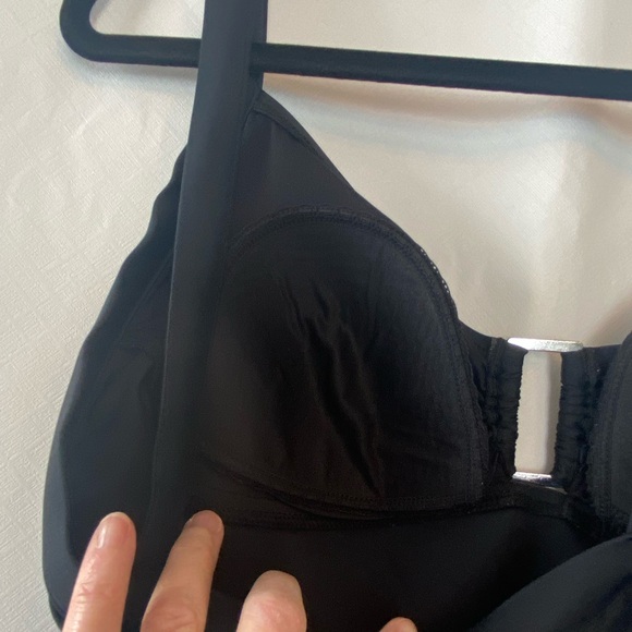 Cole Of California Women's black one piece bathing suit size 12 Beach Resortwear - Picture 10 of 14